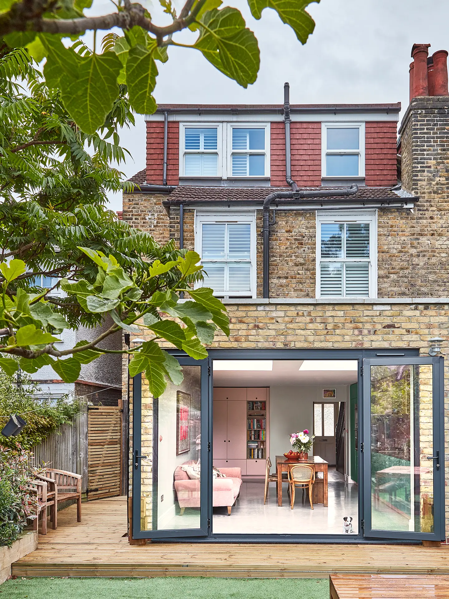 Exterior of a recently renovated Victorian terrace.