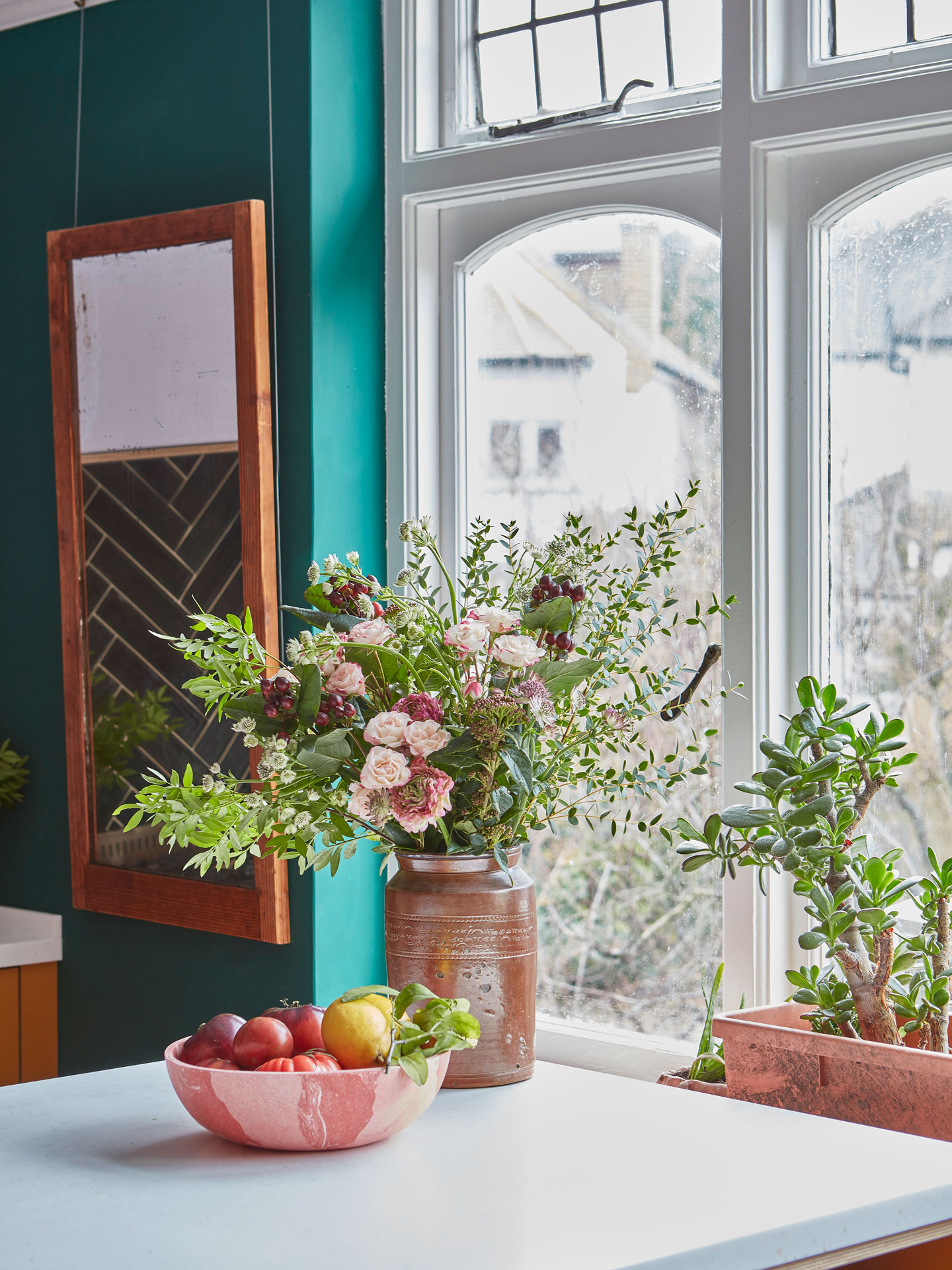 Multi-coloured kitchen design inspiration in Wandsworth.