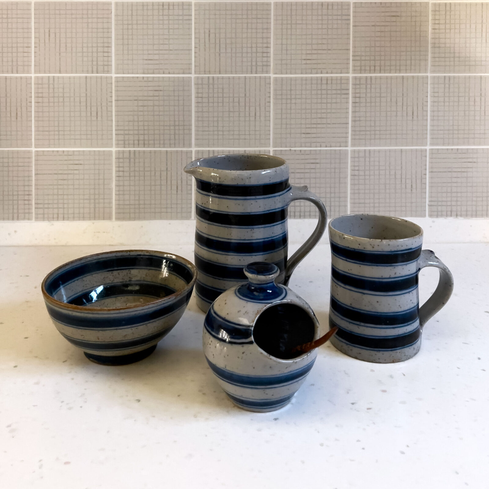 Salt Pot and Spoon by Selborne Pottery - Image 5