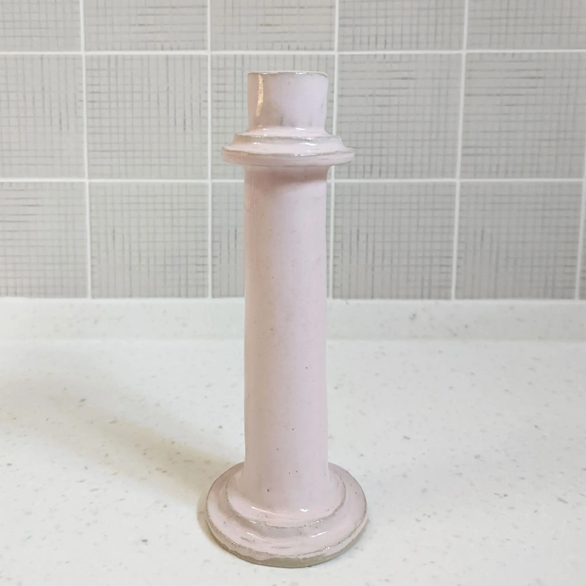 Soft Pink Candlestick by Kelly Jessiman - Image 2