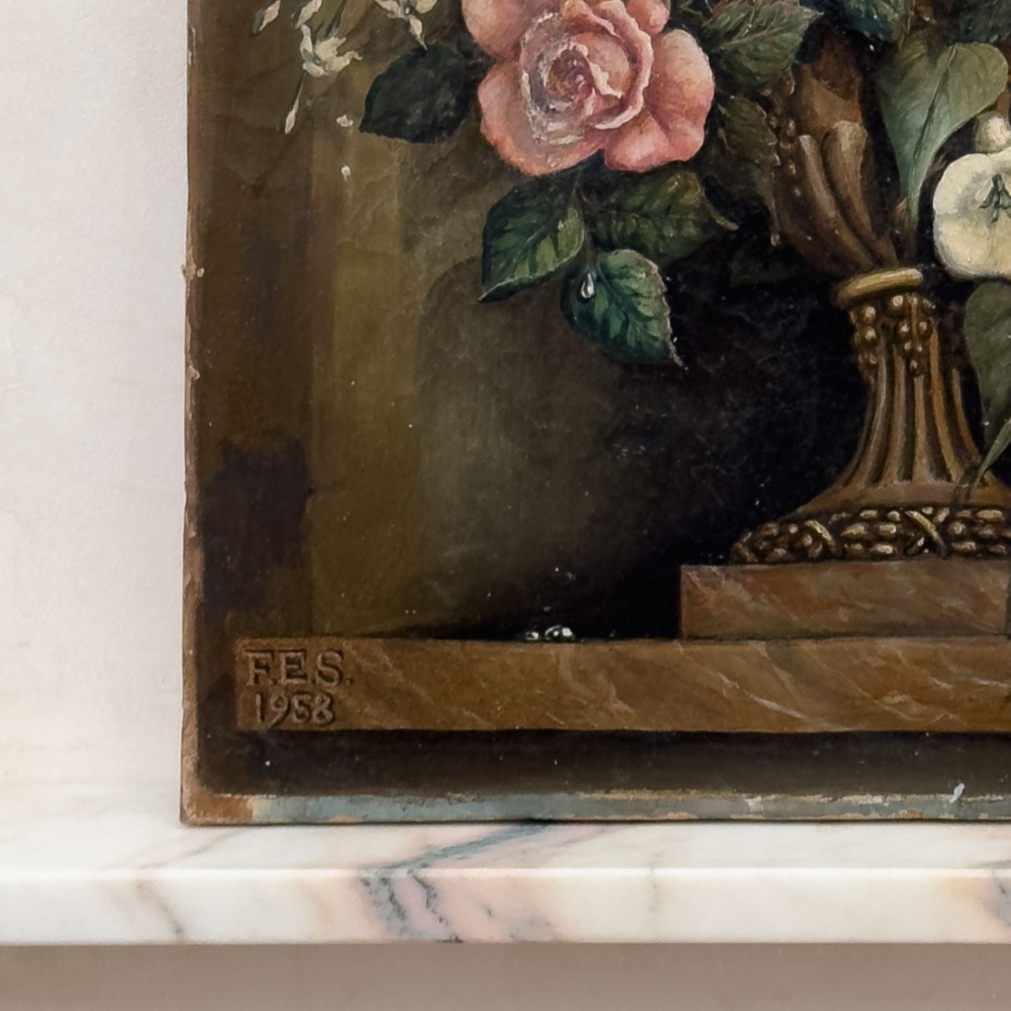 1950s Flowers with Ladybird - Image 3