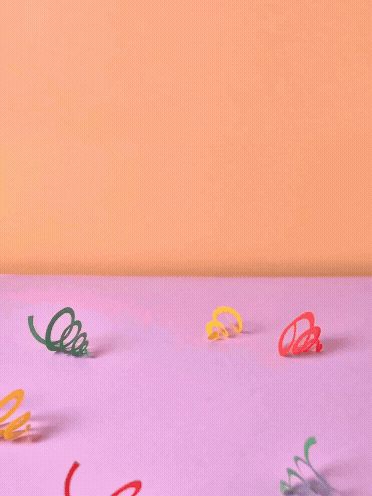 Colourful Stop Animation with a birthday cake