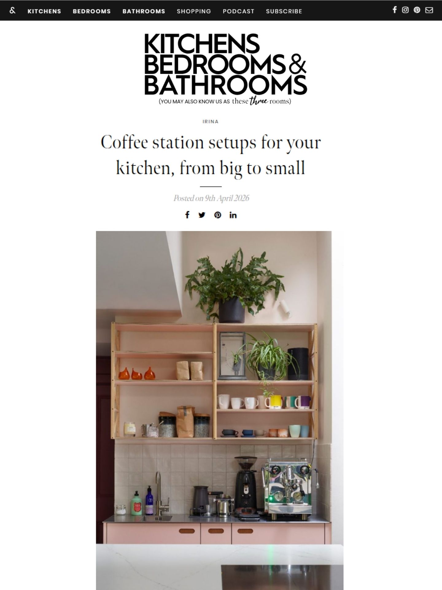 Pluck Kitchens in KBB April 2026